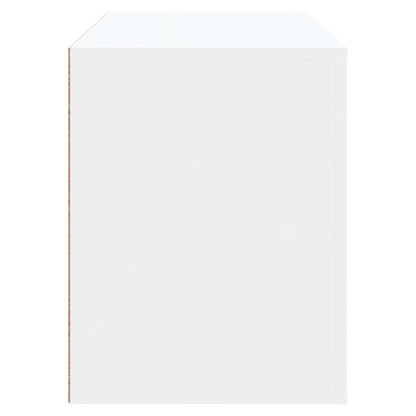 Schuhschrank Hochglanz-Weiß 80x35x45 cm Holzwerkstoff