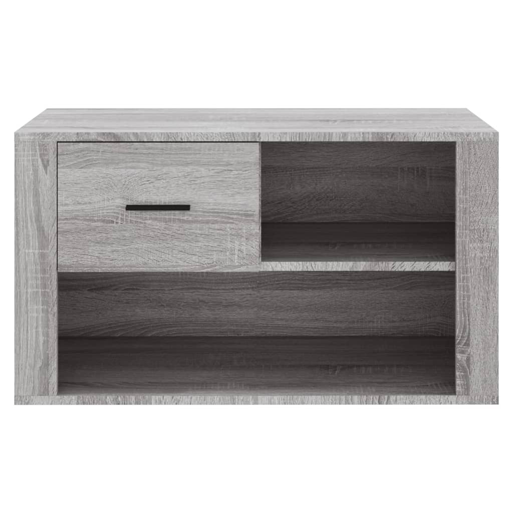 Schuhschrank Grau Sonoma 80x35x45 cm Holzwerkstoff