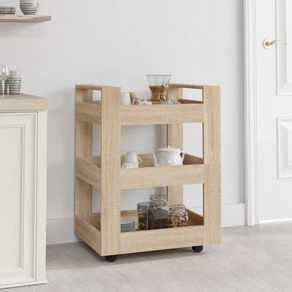 Küchenwagen Sonoma-Eiche 60x45x80 cm Holzwerkstoff