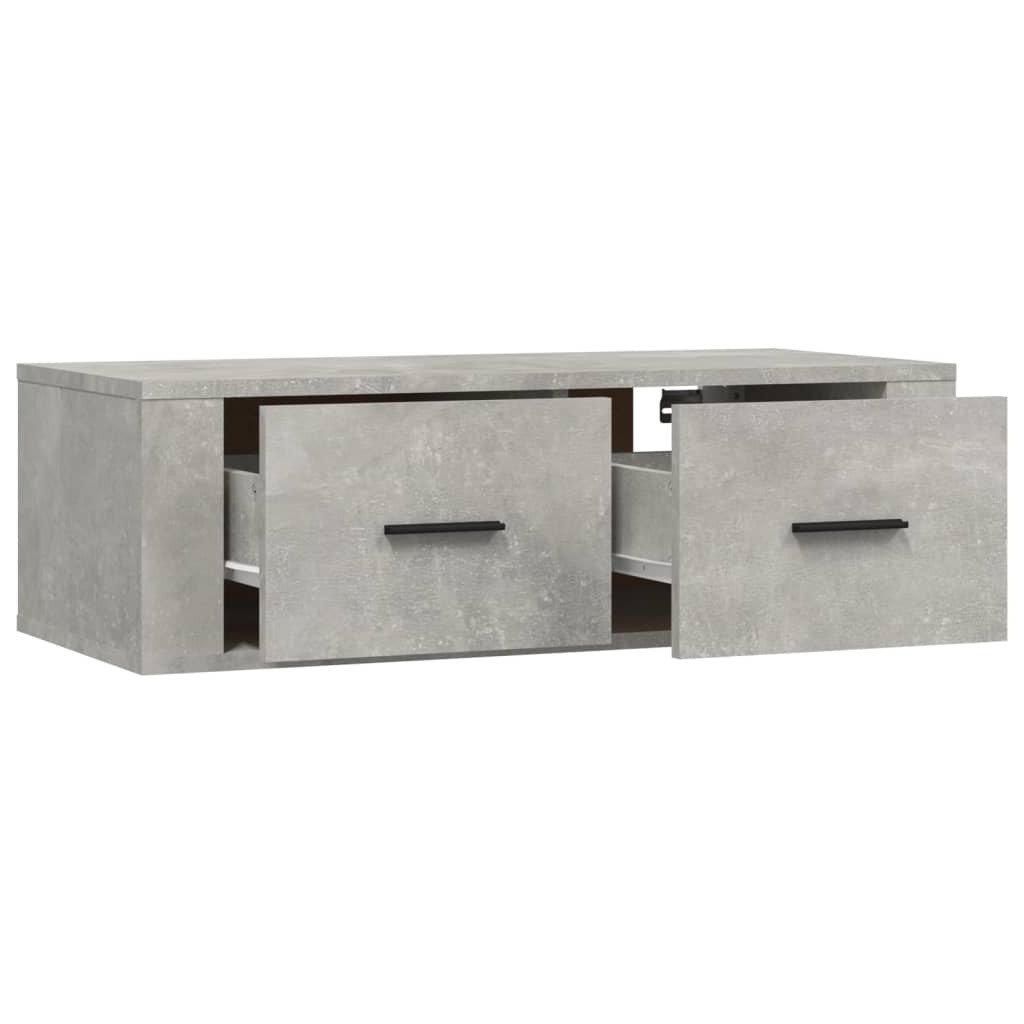 TV-Wandschrank Betongrau 80x36x25 cm Holzwerkstoff