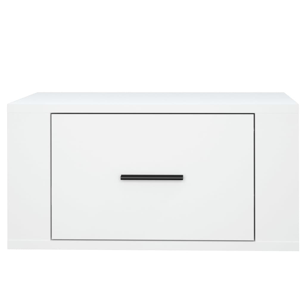 Tables de chevet murales 2 pcs. Blanc 50x36x25 cm