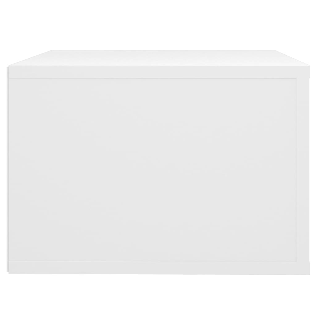 Tables de chevet murales 2 pcs. Blanc 50x36x25 cm