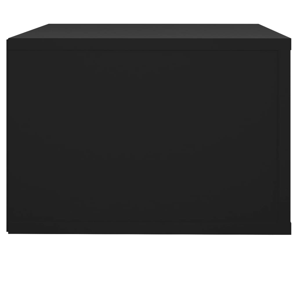Wand-Nachttisch Schwarz 50x36x25 cm
