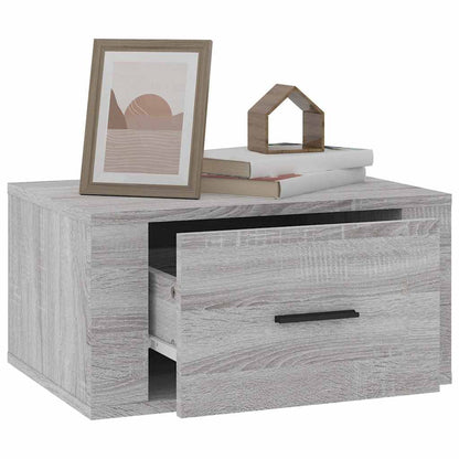 Wand-Nachttisch Grau Sonoma 50x36x25 cm