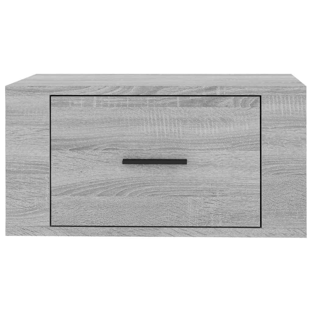 Wand-Nachttische 2 Stk. Grau Sonoma 50x36x25 cm