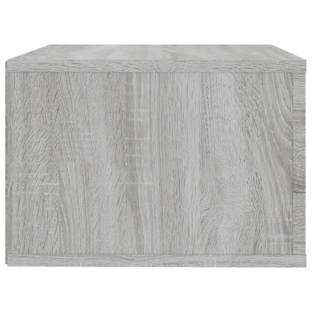 Wand-Nachttische 2 Stk. Grau Sonoma 50x36x25 cm