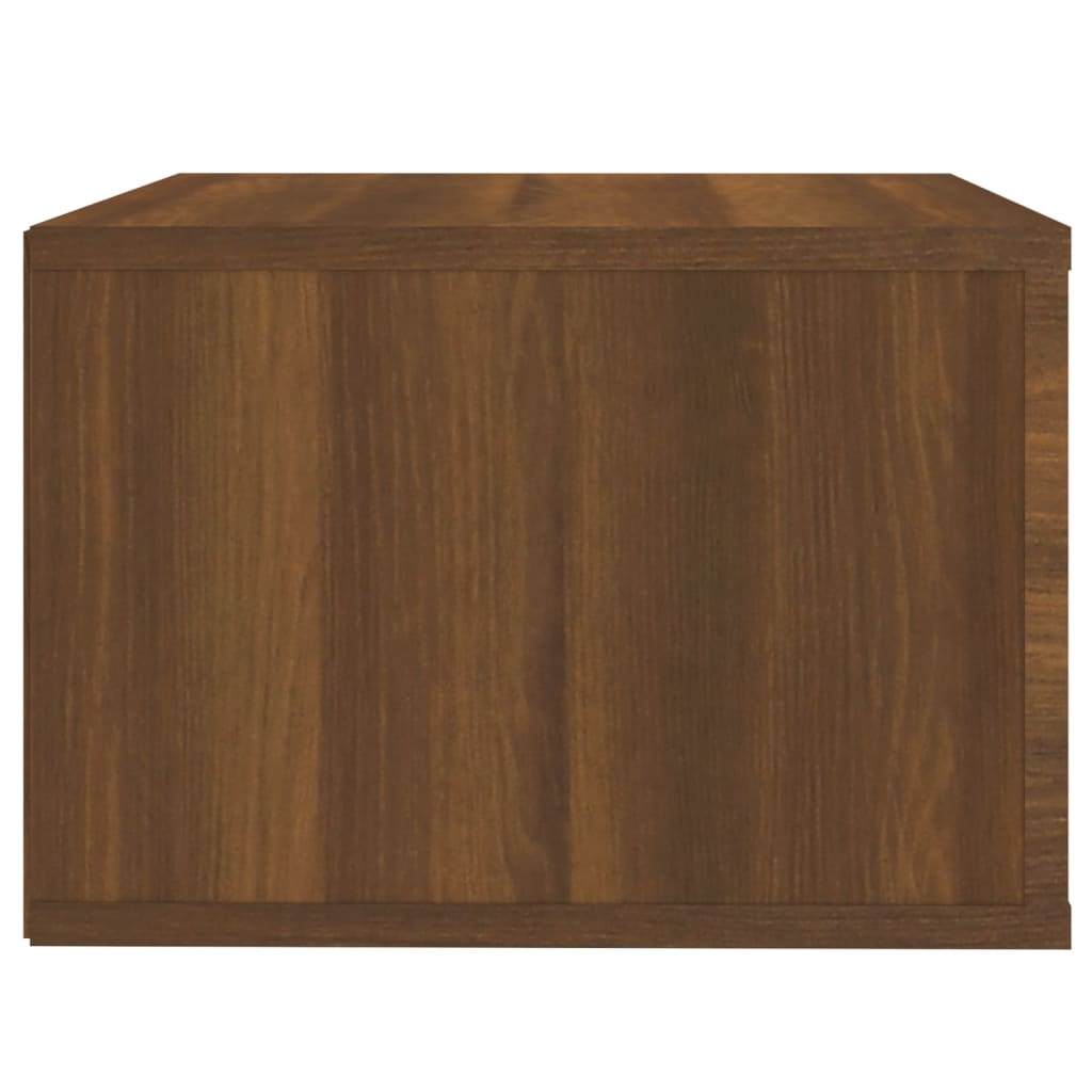 Tables de chevet murales 2 pcs. Aspect chêne marron 50x36x25 cm