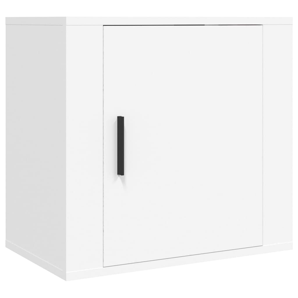 Tables de chevet murales 2 pcs. Blanc 50x30x47 cm