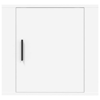 Wand-Nachttische 2 Stk. Weiß 50x30x47 cm