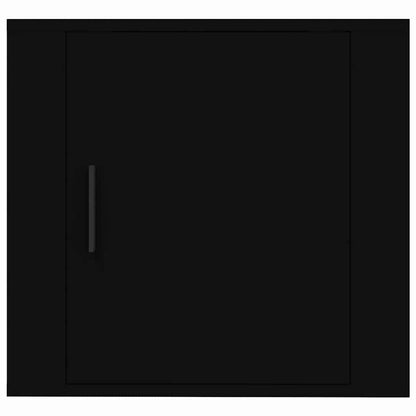 Wand-Nachttische 2 Stk. Schwarz 50x30x47 cm
