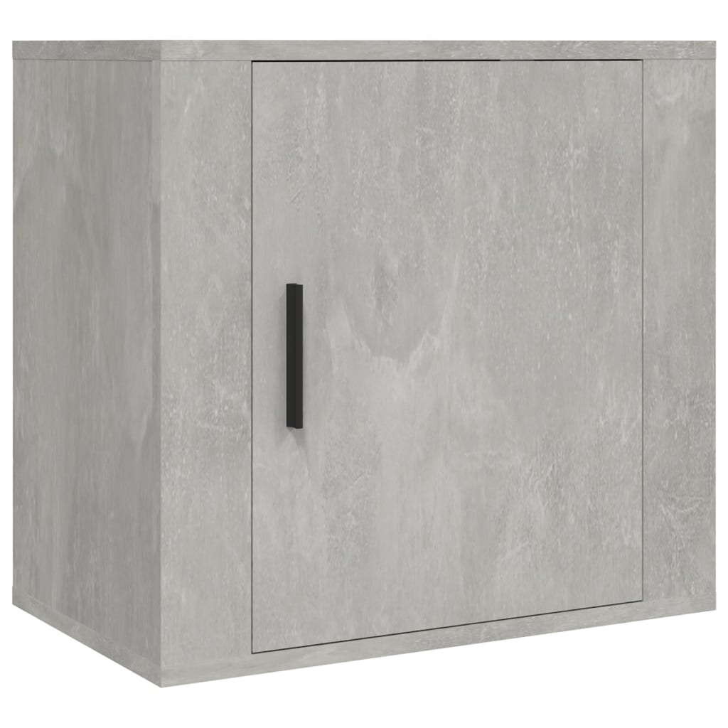 Tables de chevet murales 2 pcs gris béton 50x30x47 cm