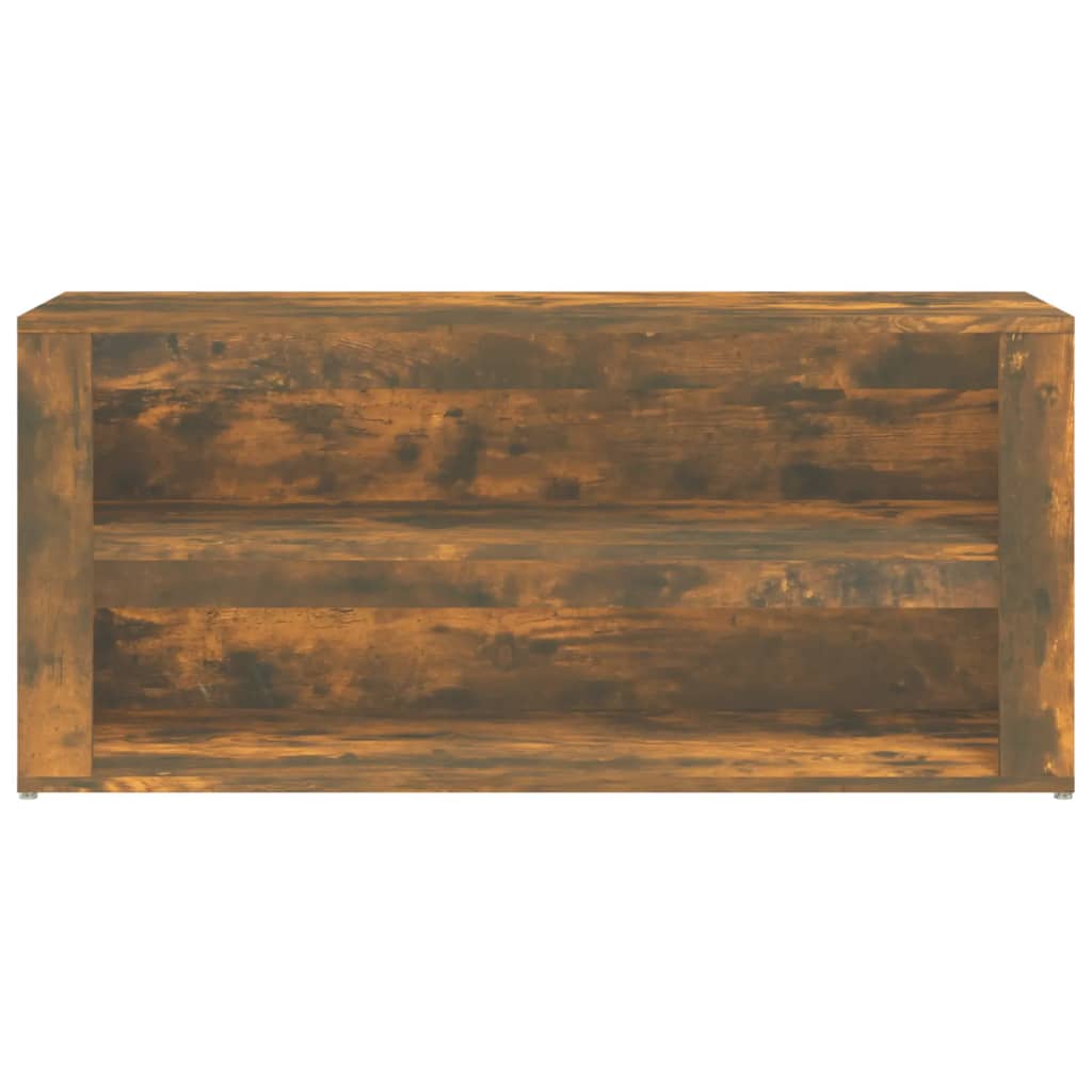 Shoe rack smoked oak 100x35x45 cm wood material