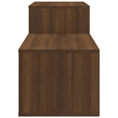 Schuhschrank Braun Eichen-Optik 150x35x45 cm Holzwerkstoff