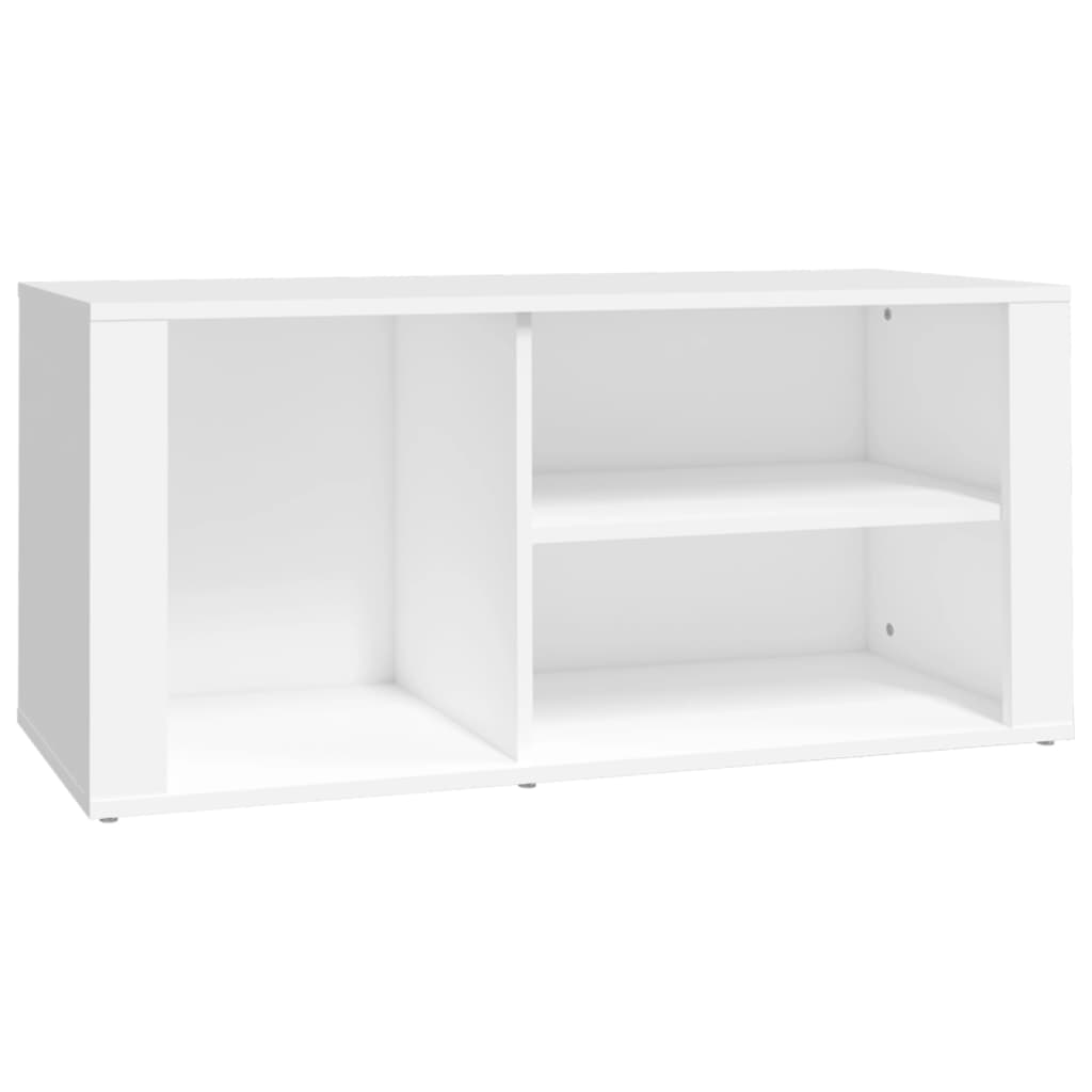 Étagère à chaussures blanc 100x35x45 cm en bois