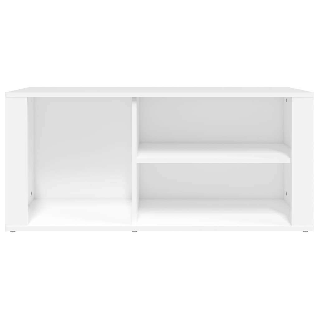 Étagère à chaussures blanc 100x35x45 cm en bois