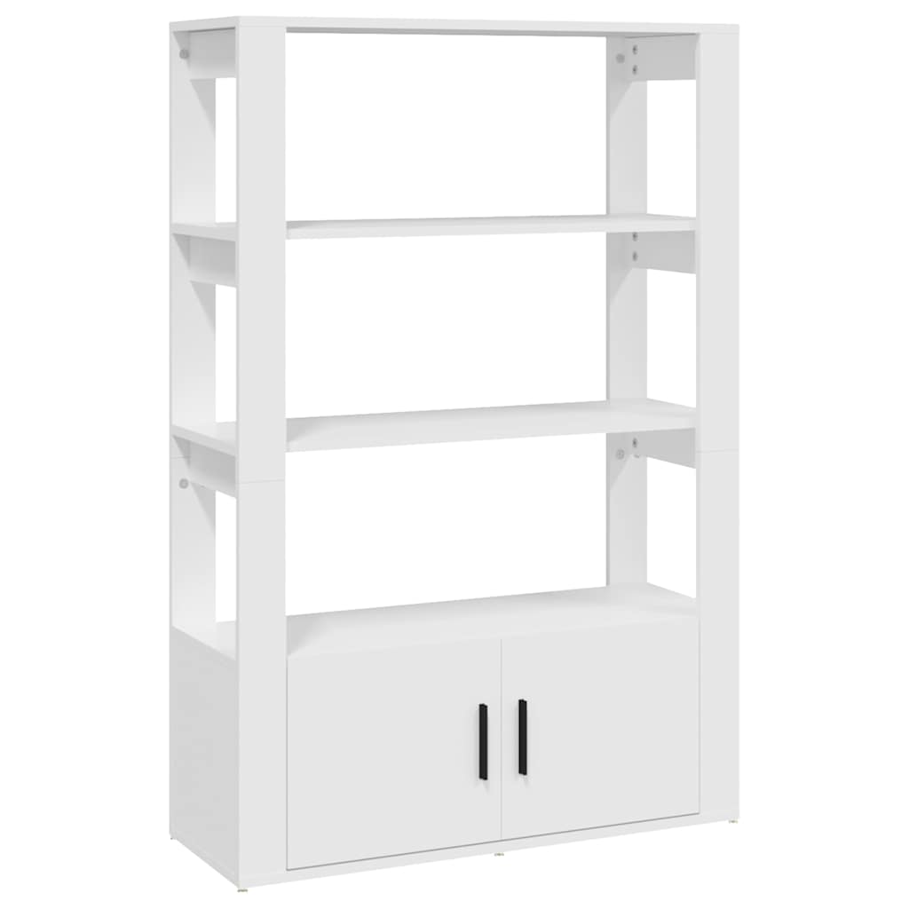 Sideboard Weiß 80x30x119,5 cm Holzwerkstoff