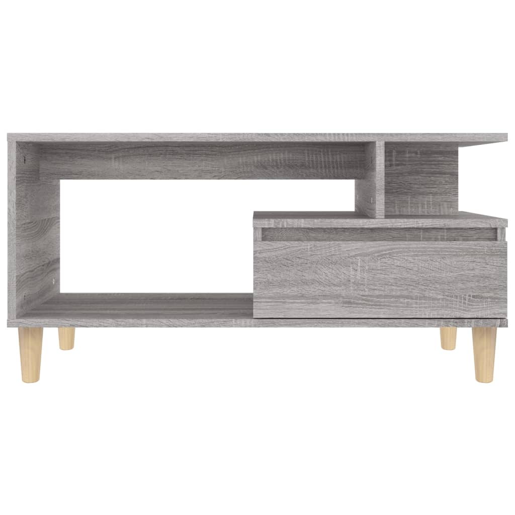 Table basse Sonoma grise 90x49x45 cm en bois