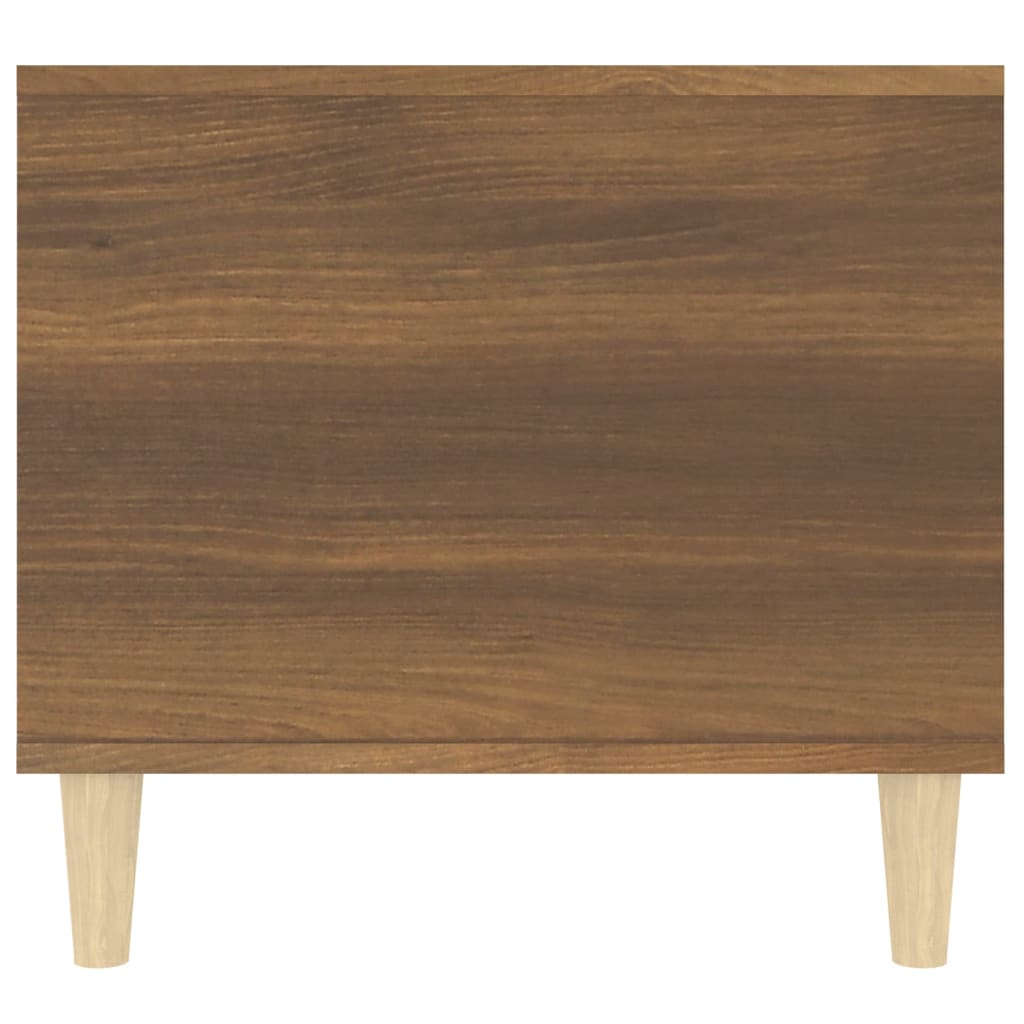 Table basse aspect chêne marron 90x49x45 cm en bois
