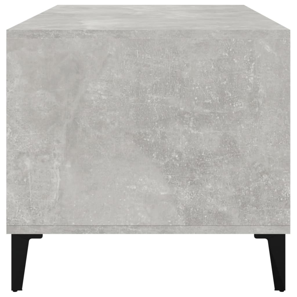Table basse gris béton 90x49x45 cm en bois