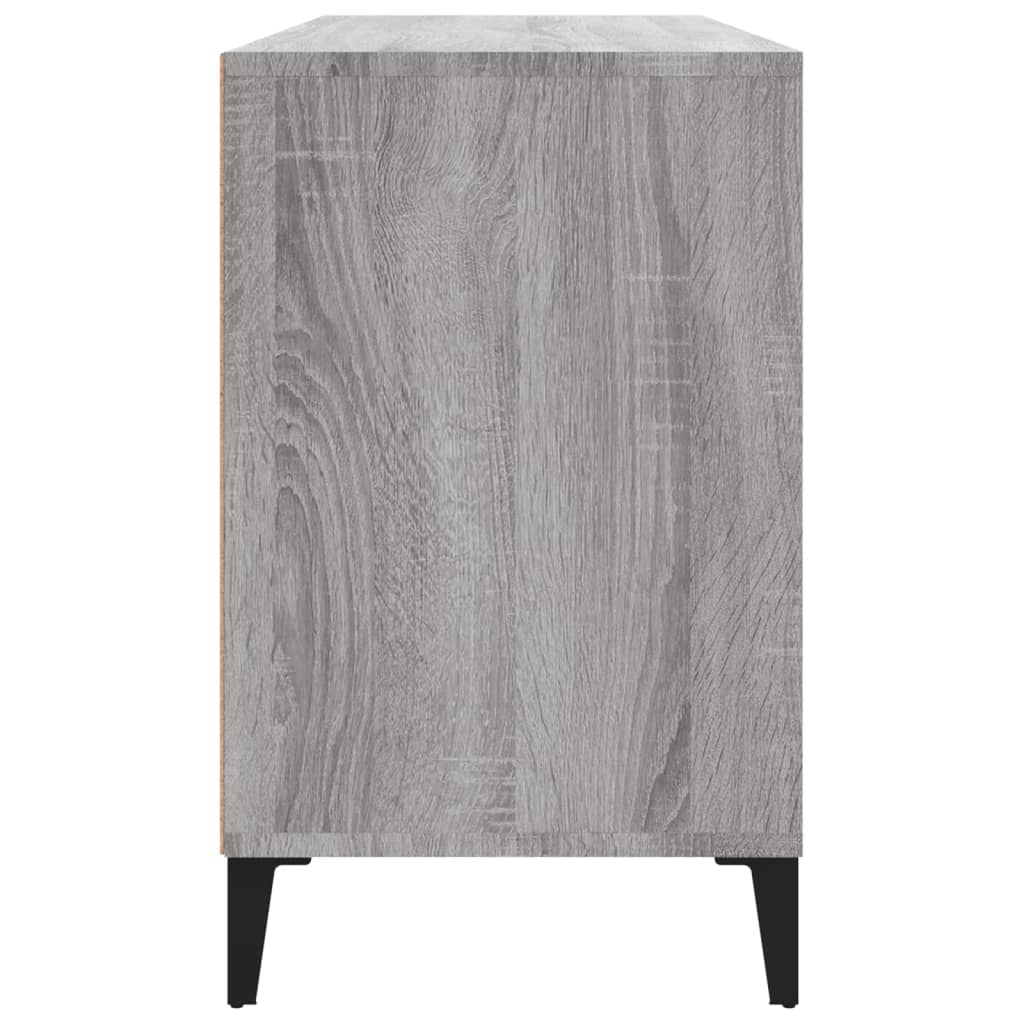 Étagère à chaussures gris Sonoma 102x36x60 cm en bois