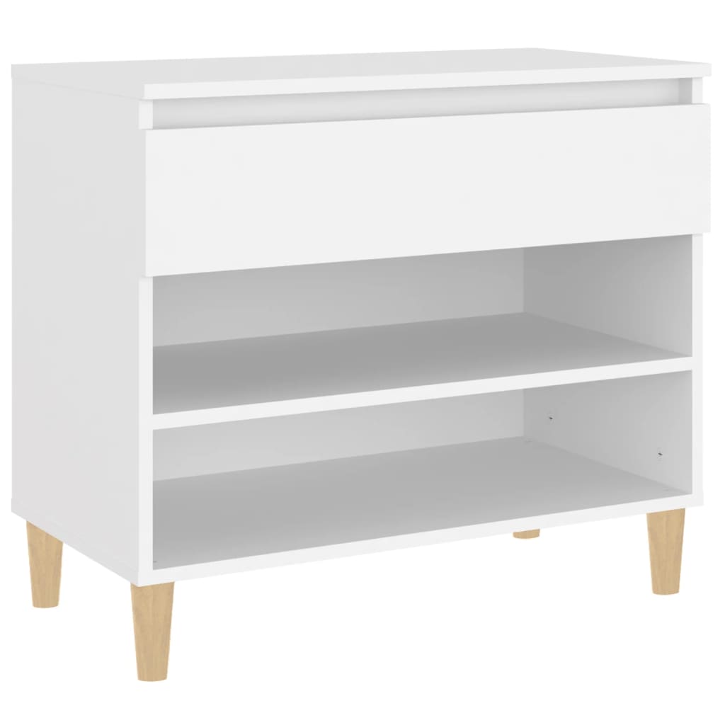 Étagère à chaussures blanc 70x36x60 cm en bois