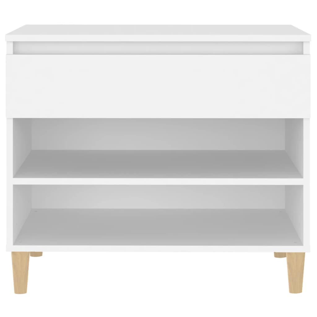 Étagère à chaussures blanc 70x36x60 cm en bois