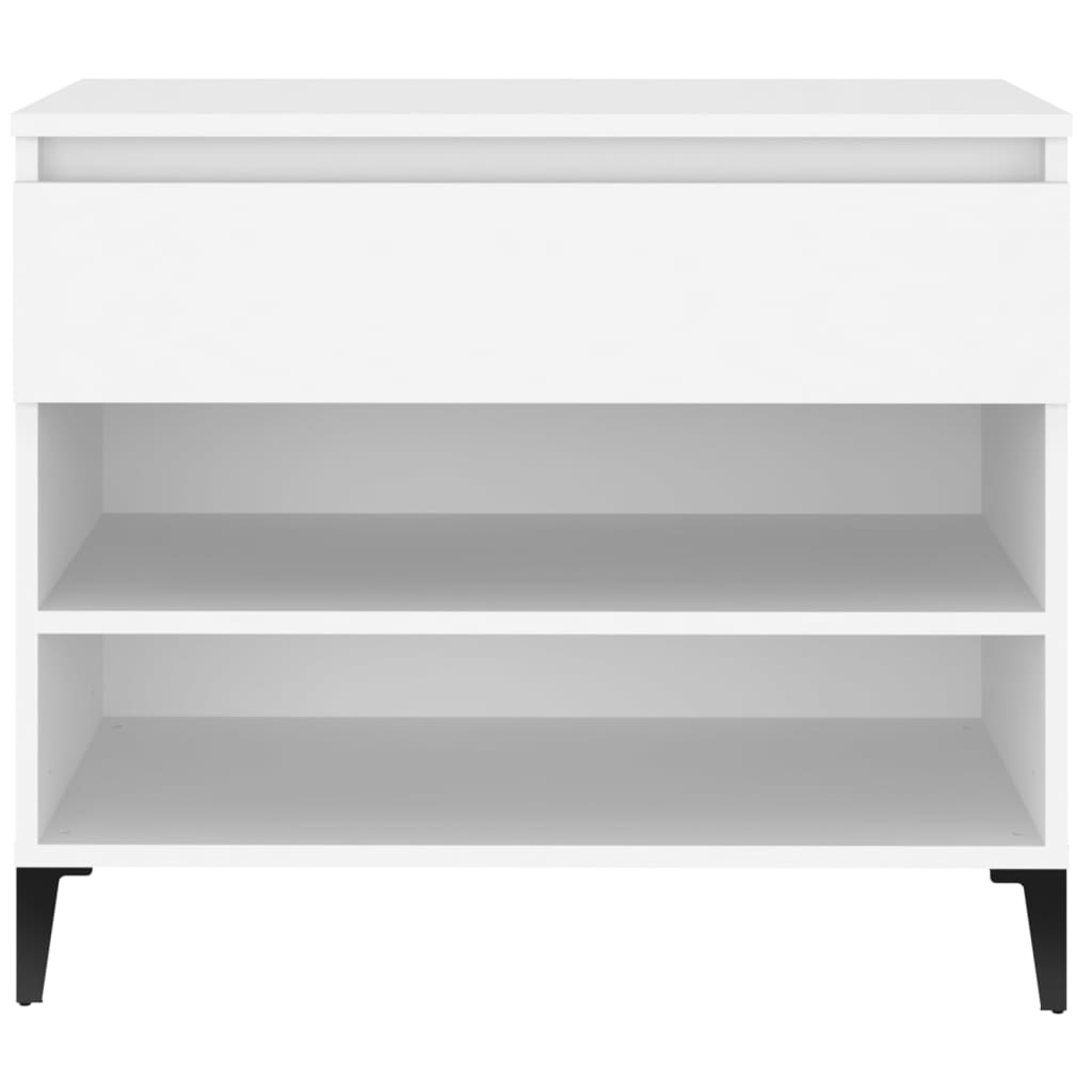 Étagère à chaussures blanc 70x36x60 cm en bois