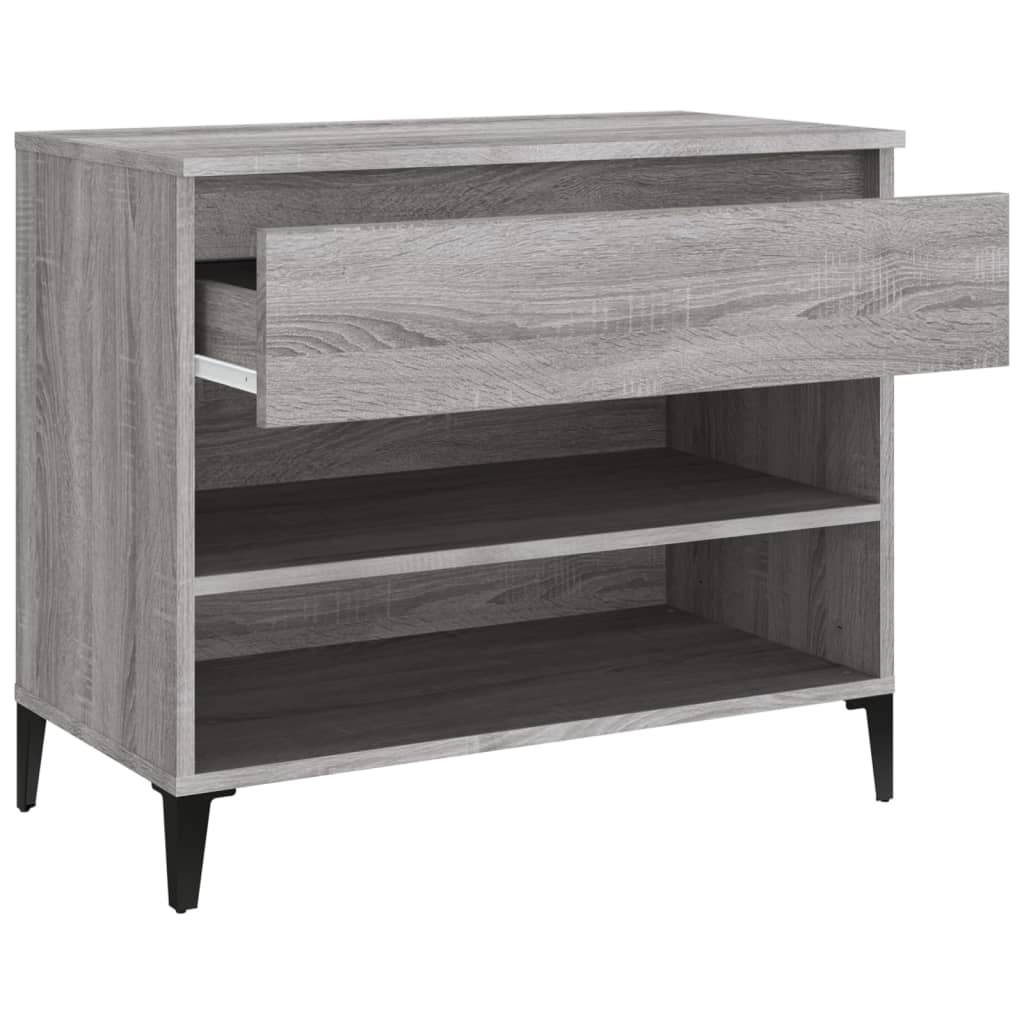 Shoe Rack Gray Sonoma 70x36x60 cm Wood Material
