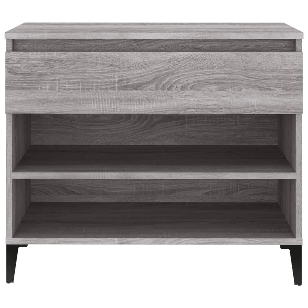 Shoe Rack Gray Sonoma 70x36x60 cm Wood Material