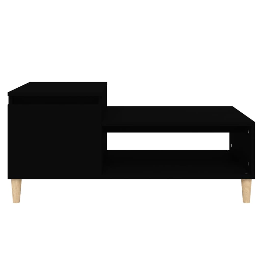 Coffee Table Black 100x50x45 cm Wood Material