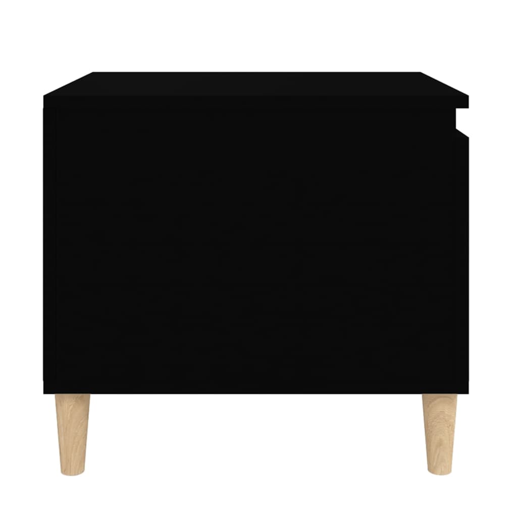 Coffee Table Black 100x50x45 cm Wood Material