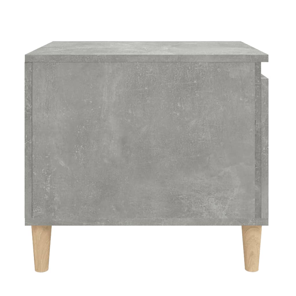 Table basse gris béton 100x50x45 cm en bois