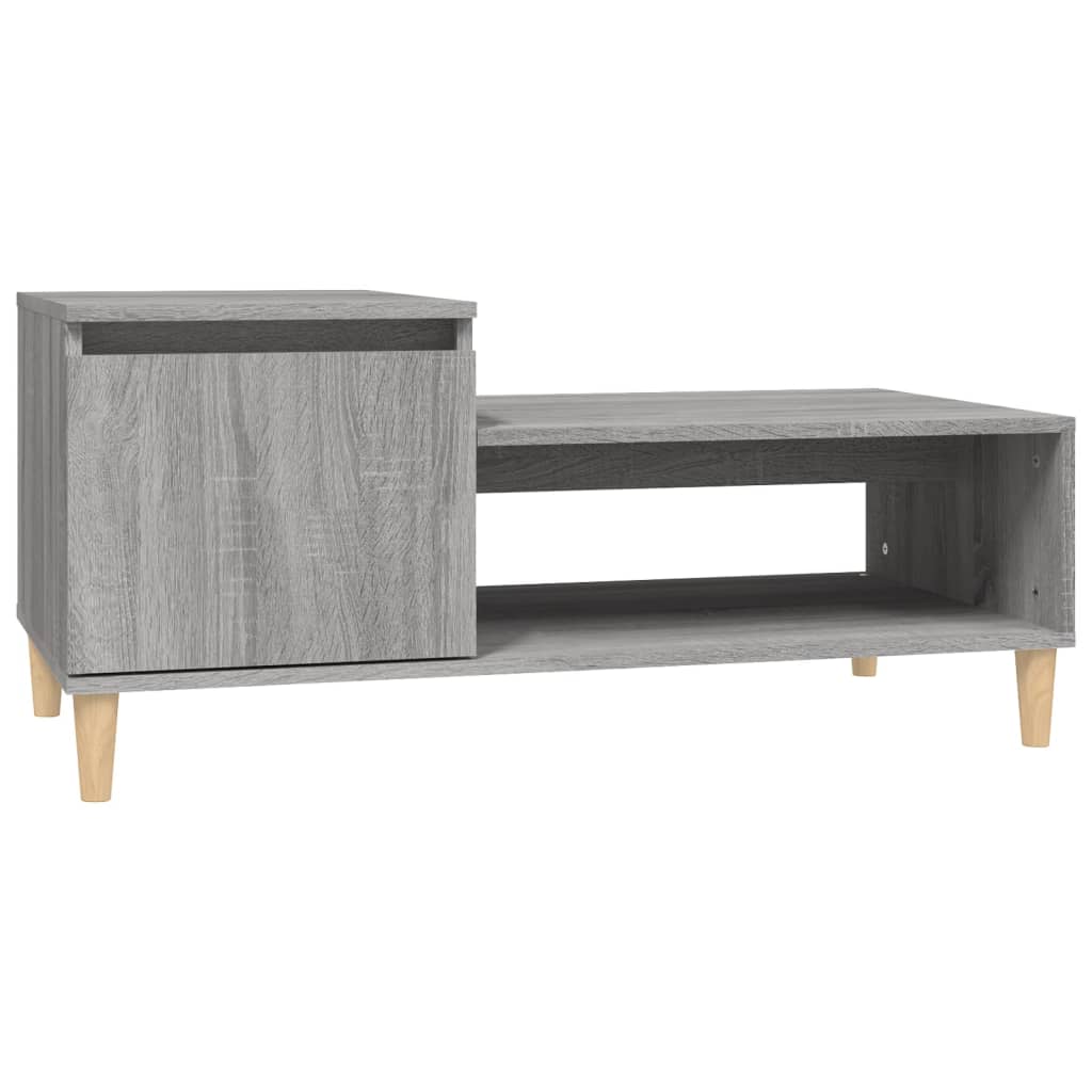 Table basse Sonoma grise 100x50x45 cm en bois
