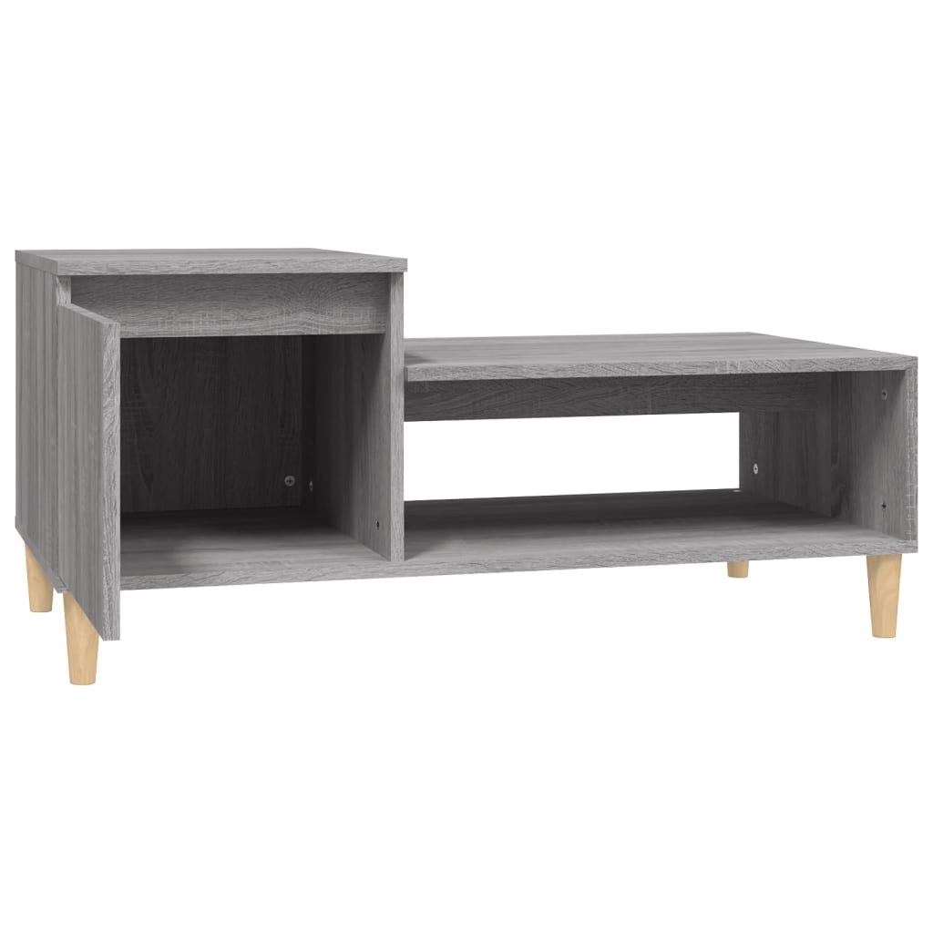 Table basse Sonoma grise 100x50x45 cm en bois