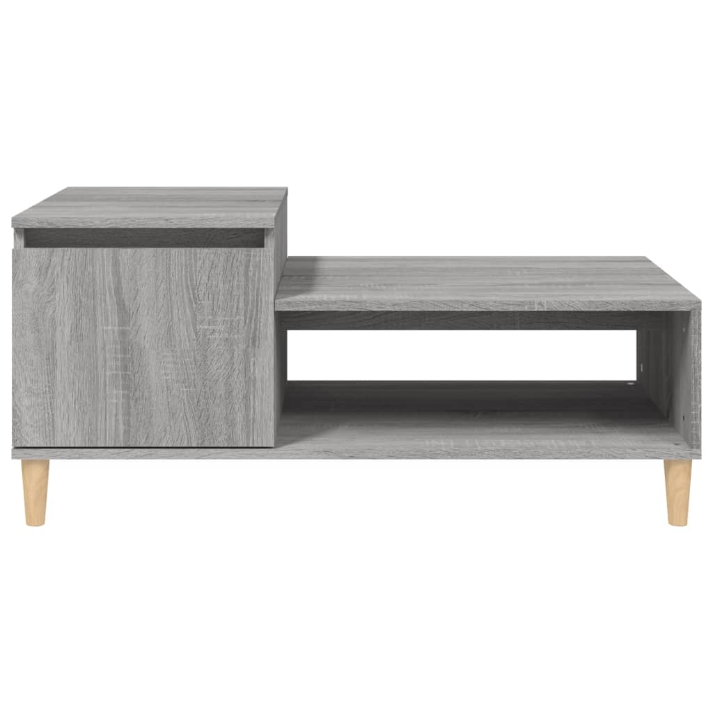 Table basse Sonoma grise 100x50x45 cm en bois
