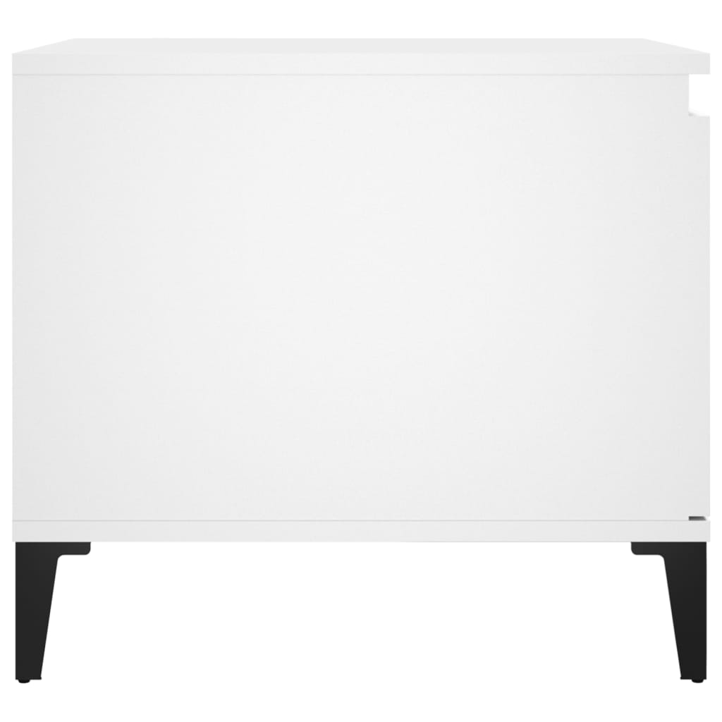 Coffee Table White 100x50x45 cm Wood Material