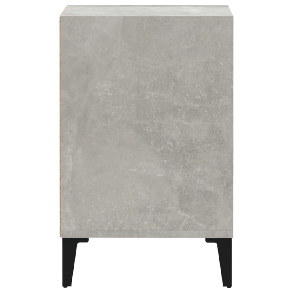 Meuble TV gris béton 100x35x55 cm en bois