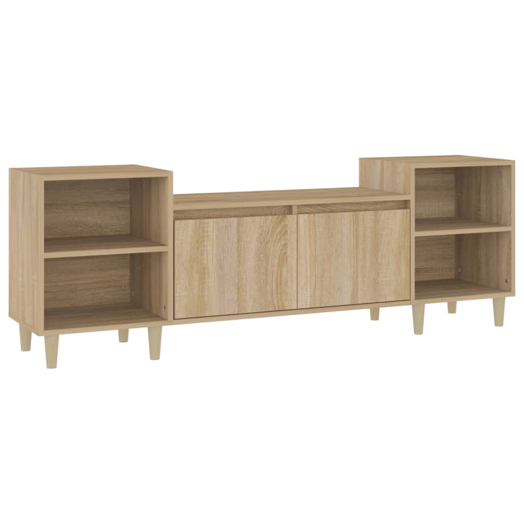 Meuble TV chêne Sonoma 160x35x55 cm matériau bois