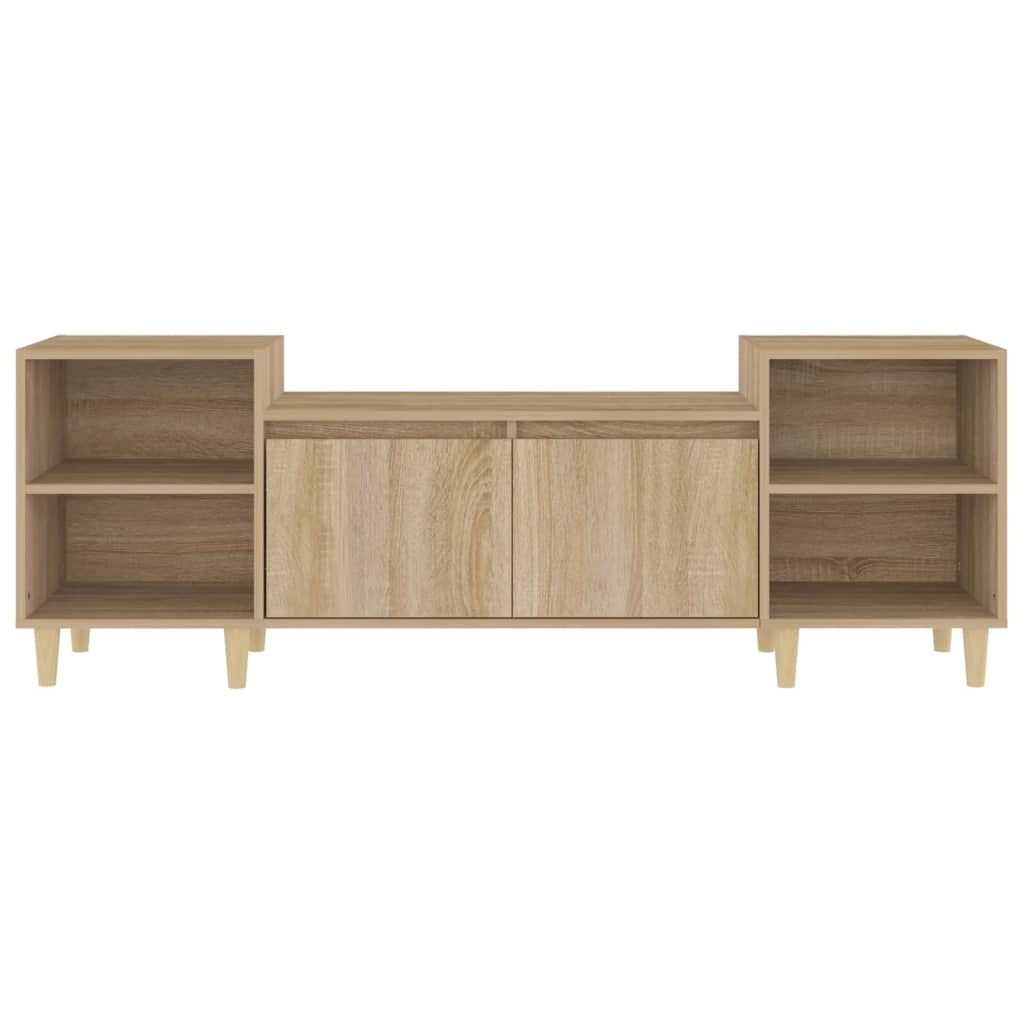 Meuble TV chêne Sonoma 160x35x55 cm matériau bois