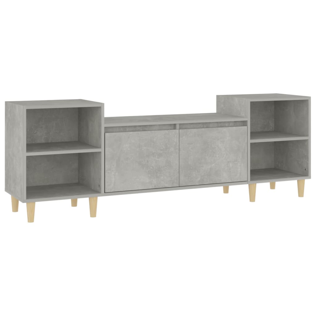 TV-Schrank Betongrau 160x35x55 cm Holzwerkstoff