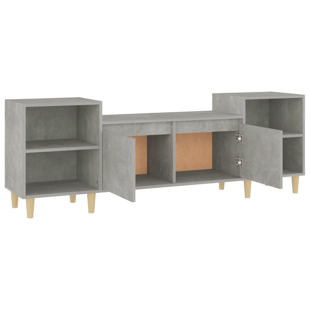 TV-Schrank Betongrau 160x35x55 cm Holzwerkstoff