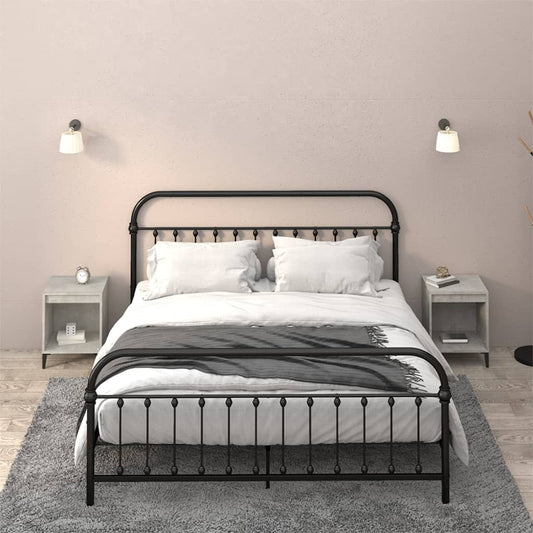 Bedside tables 2 pcs. Concrete grey 40x35x50 cm