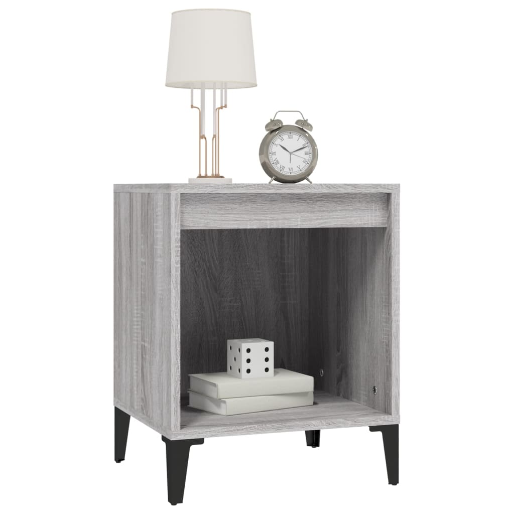 Table de chevet Gris Sonoma 40x35x50 cm