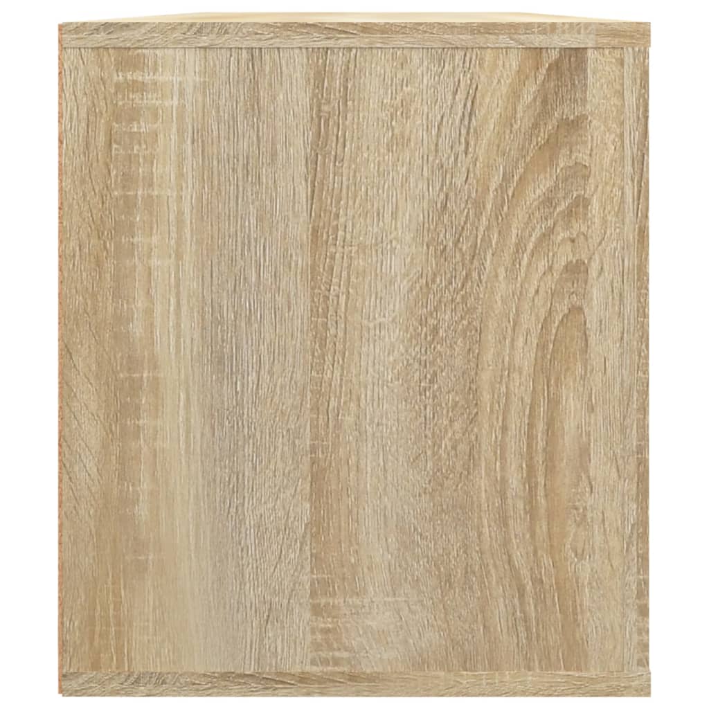 Meuble TV chêne Sonoma 100x35x40 cm matériau bois