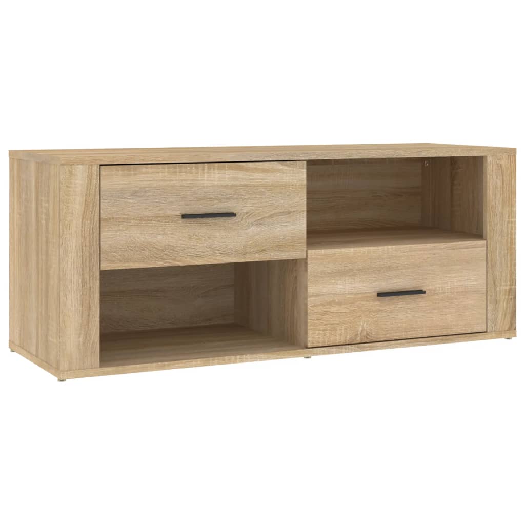 Meuble TV chêne Sonoma 100x35x40 cm matériau bois