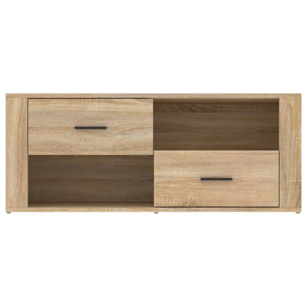 Meuble TV chêne Sonoma 100x35x40 cm matériau bois