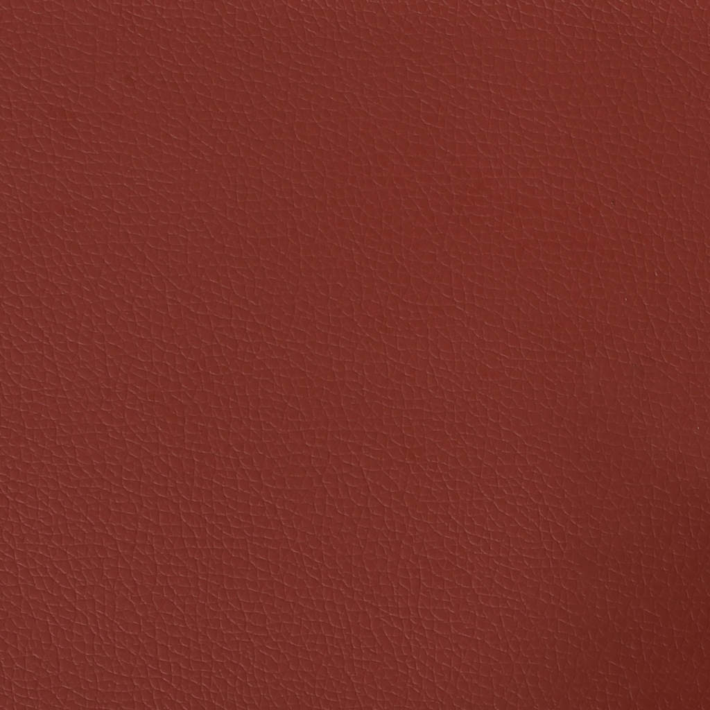Gaming-Stuhl mit Fußstütze Schwarz und Weinrot Kunstleder