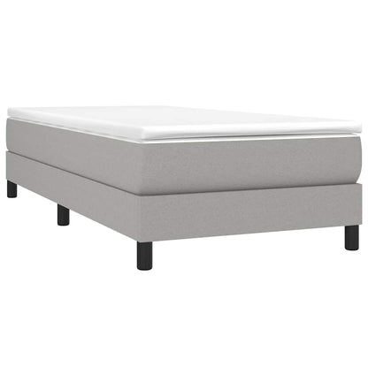 Boxspringbettgestell Hellgrau 80x200 cm Stoff