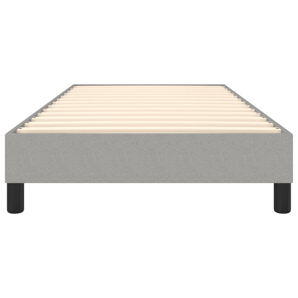 Boxspringbettgestell Hellgrau 80x200 cm Stoff