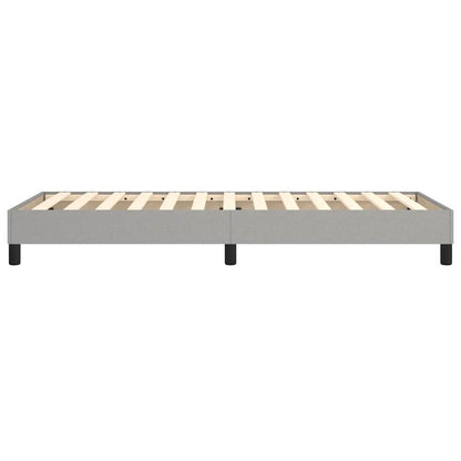 Boxspringbettgestell Hellgrau 80x200 cm Stoff